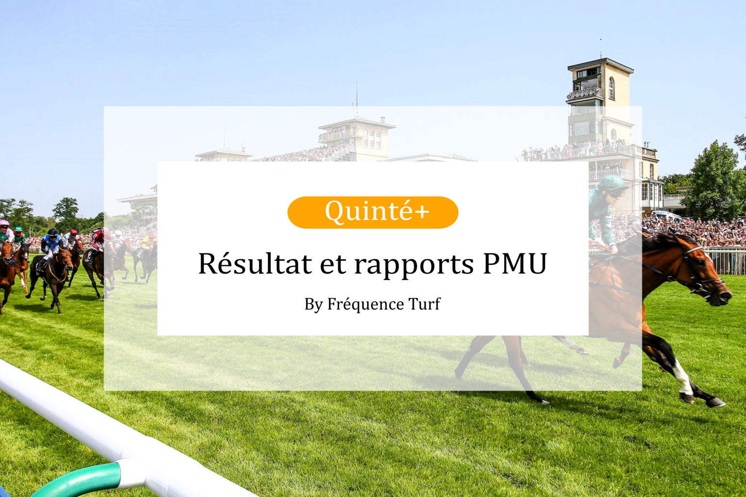 ️ Resultat PMU Du Quinte Du Mercredi 27/12/2023