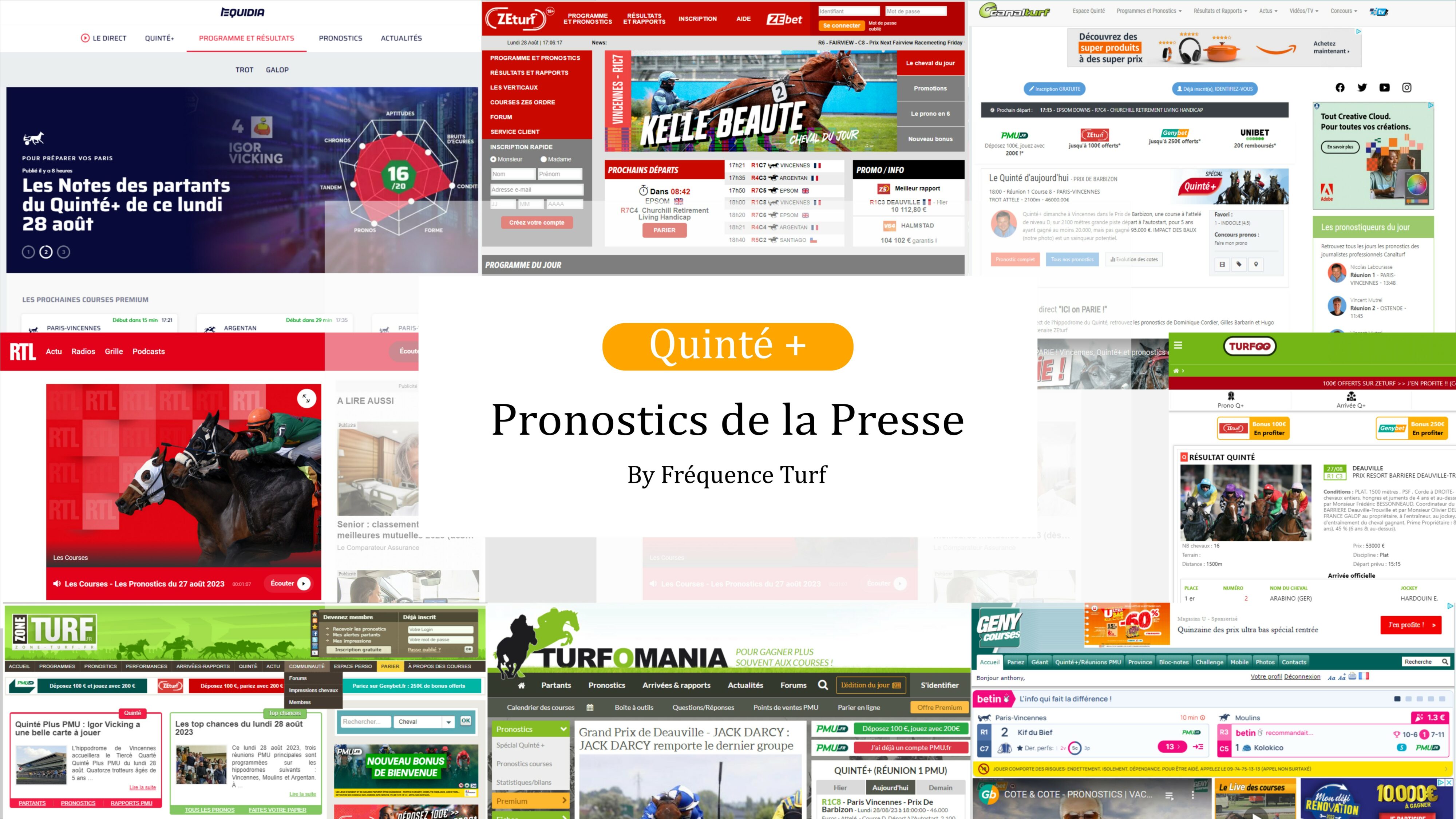 Meilleurs pronostics Quinté presse PMU