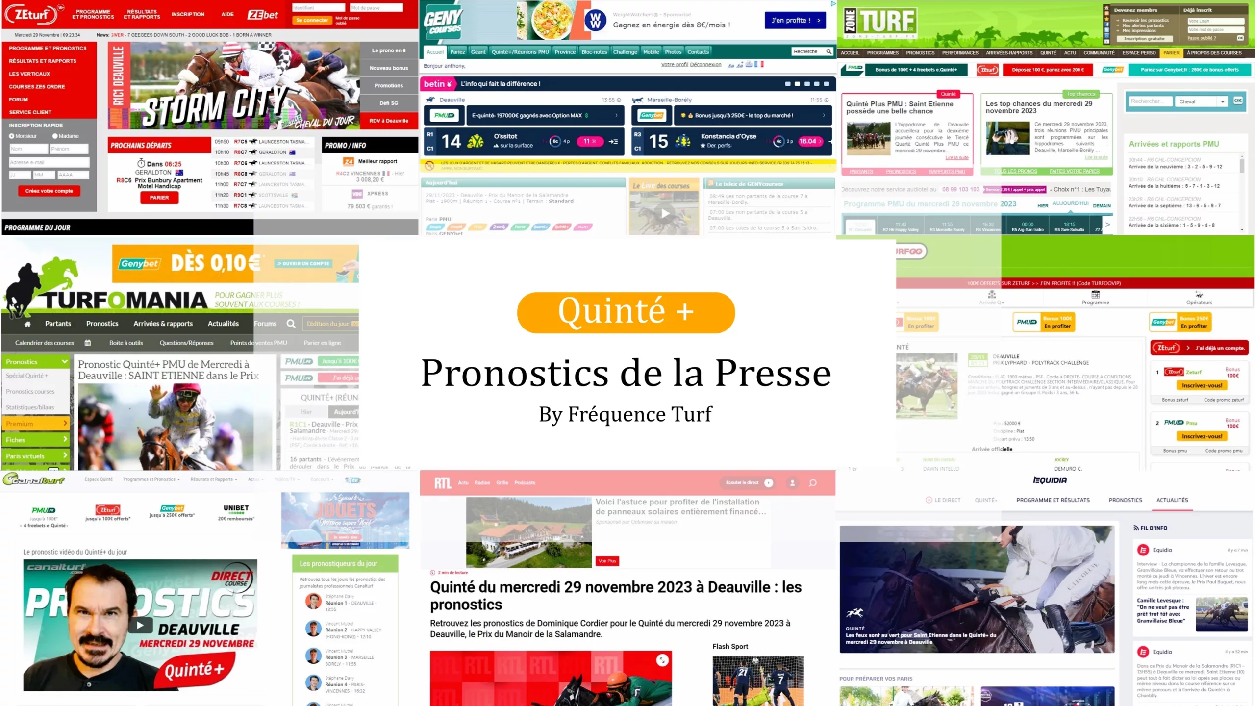Pronostics de la presse pour le Quinté du PMU