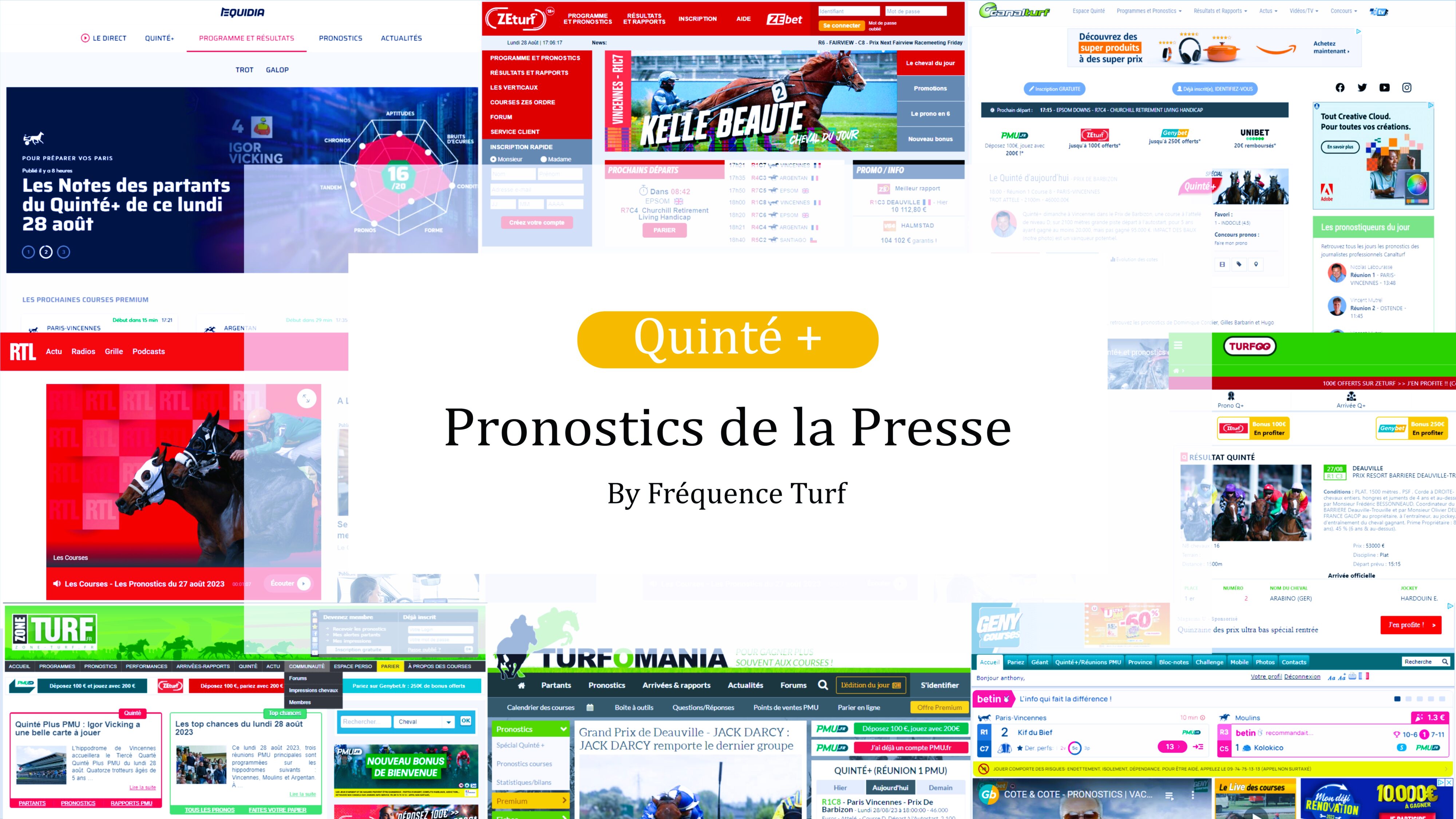 Pronostics Presse PMU Quinté