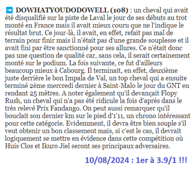 Pronostic PMU gagnant du samedi 10 aout 2024