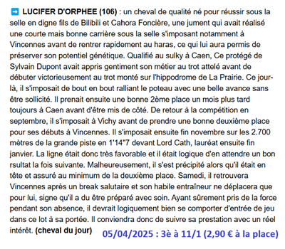 Pronostic gagnant du samedi 5 avril 2025