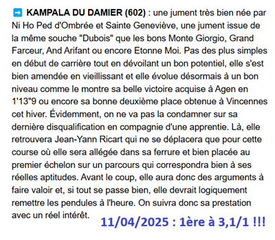 Pronostic PMU gagnant du 13 avril 2025