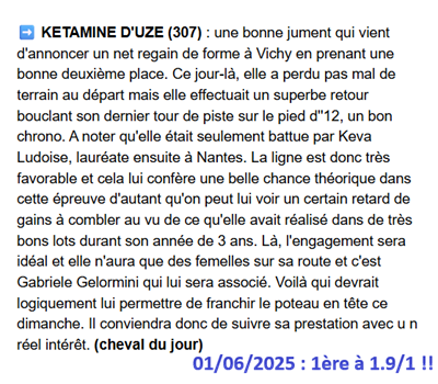Pronostic PMU gagnant du dimanche 1 juin 2025