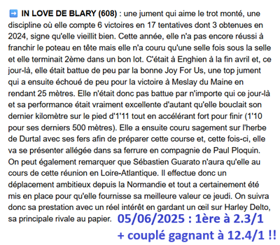 Pronostic PMU gagnant du 5 juin 2025
