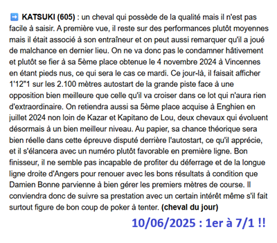 Pronostic PMU gagnant du 10 juin 2025