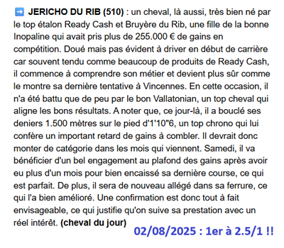 Pronostic PMU gagnant du 2 aout 2025