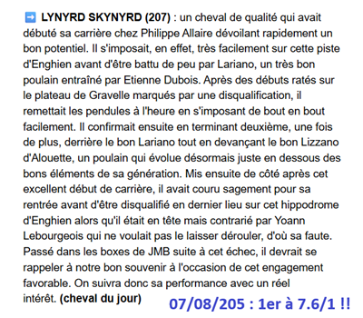 Pronostic PMU gagnant du 7 aout 2025
