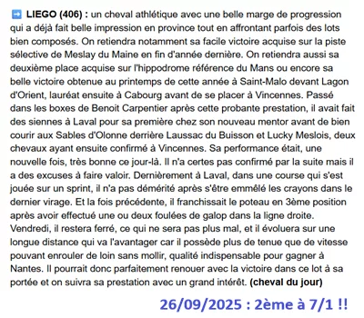 Pronostic pmu gagnant du 26 septembre 2025
