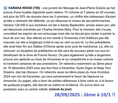Pronostic pmu gagnant du 28 septembre 2025