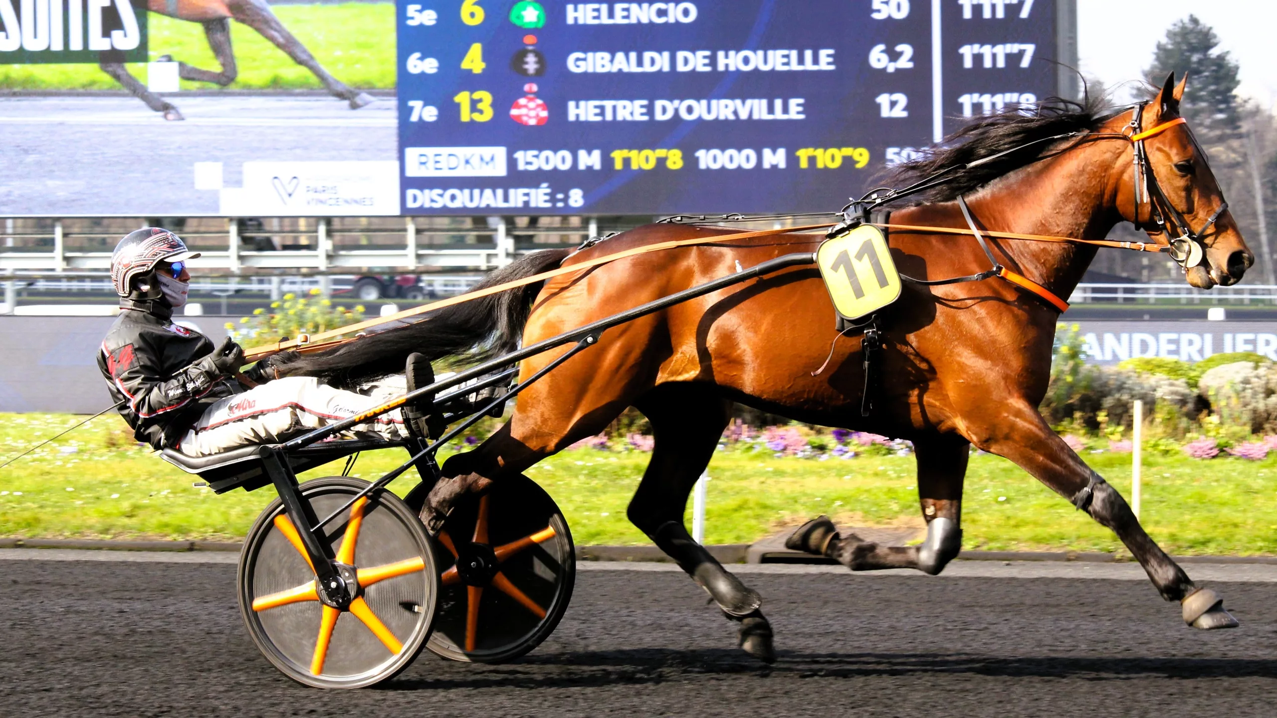 Arrivée de la Finale du Grand National du Trot 2025