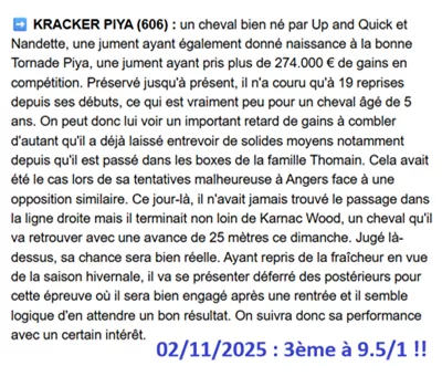 Pronostic PMU gagnant du 02/11/2025