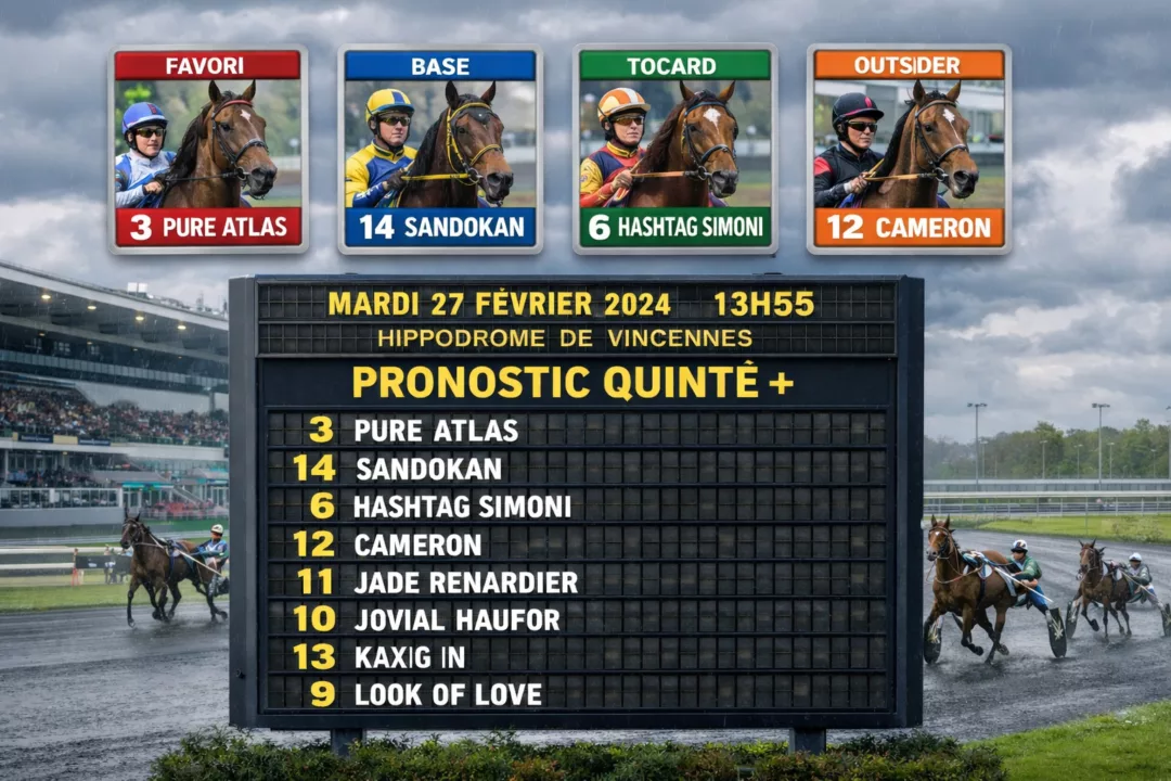 Pronostic Quinté du mardi 27 janvier 2026