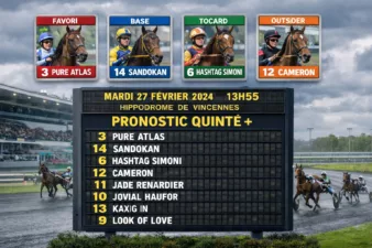 Pronostic Quinté du mardi 27 janvier 2026
