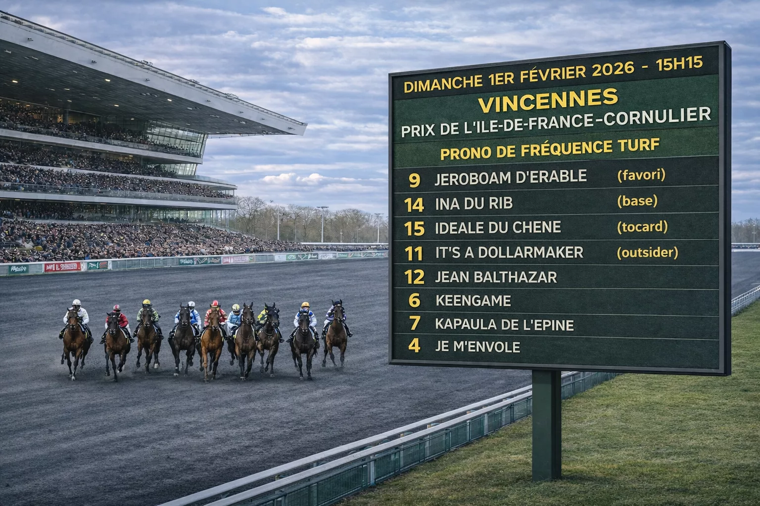 Pronostic quinté du dimanche 1er février 2026