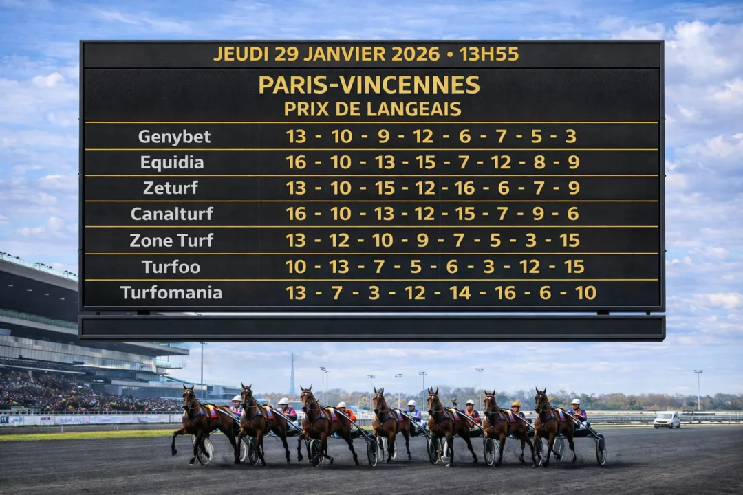 Pronostic quinté presse PMU jeudi 29 janvier 2026