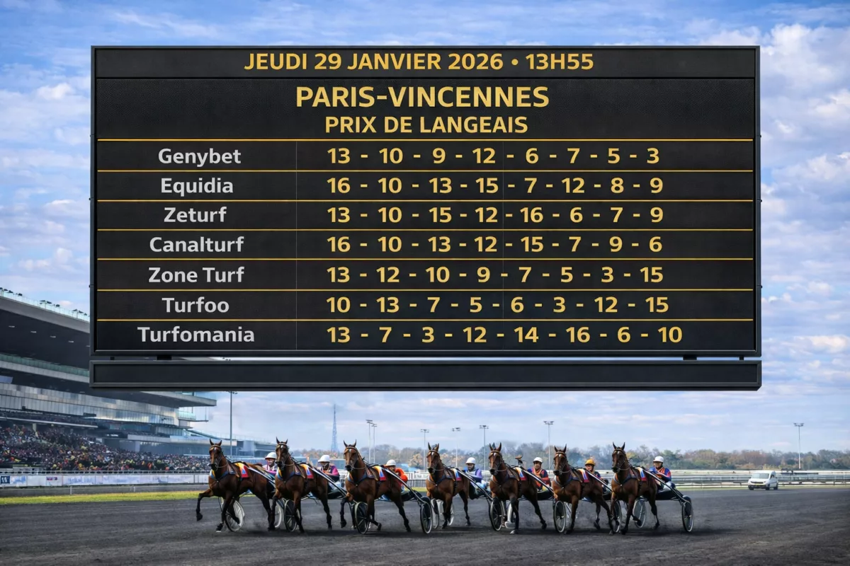 Pronostic quinté presse PMU jeudi 29 janvier 2026