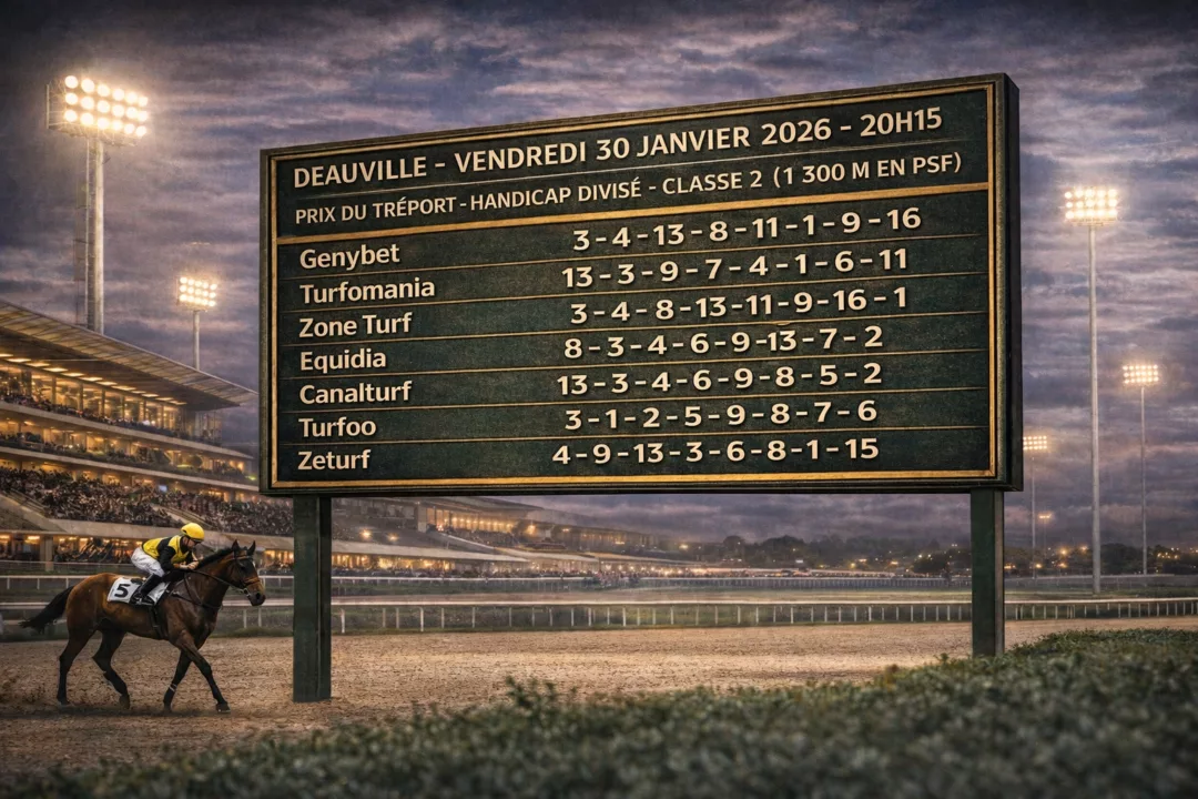 pronostic Quinté presse du vendredi 30 janvier 2026