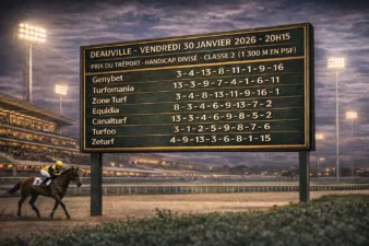 pronostic Quinté presse du vendredi 30 janvier 2026