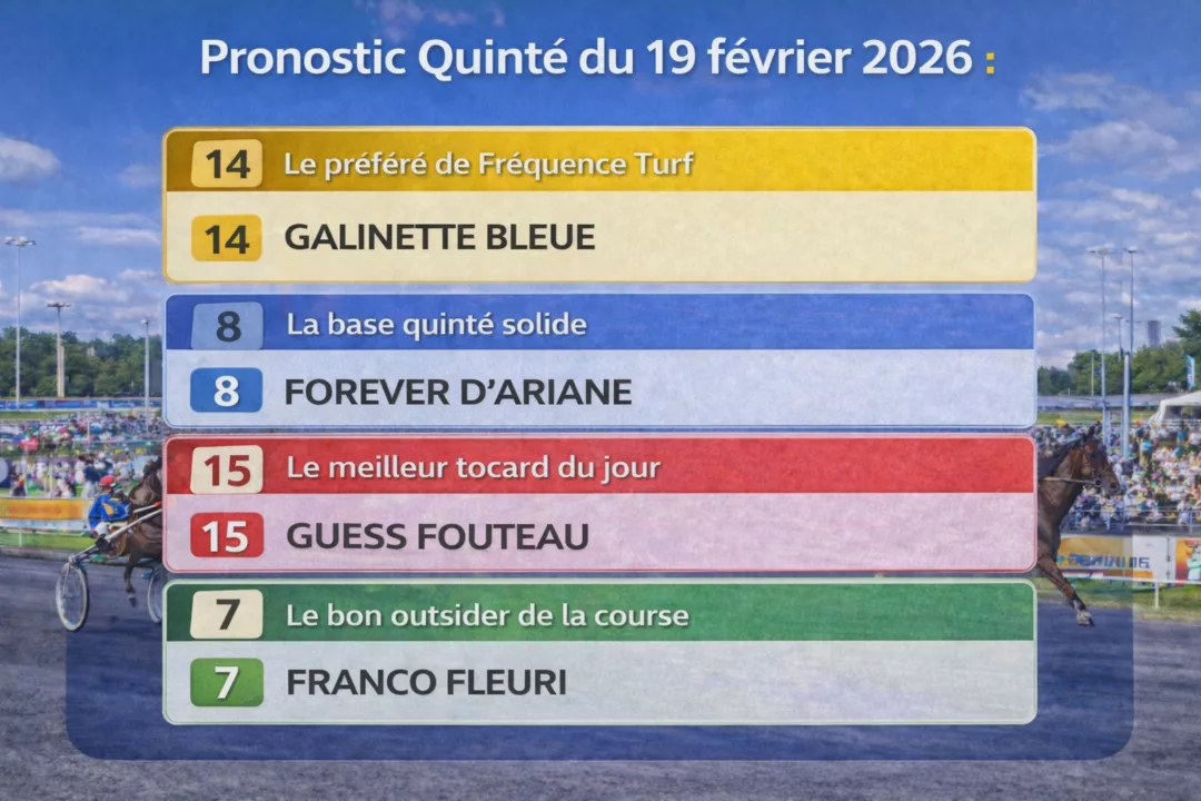 Pronostic Quinté du jeudi 19 février 2026