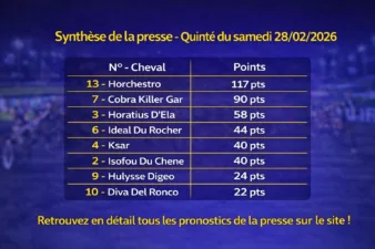 Pronostic presse 28 février 2026