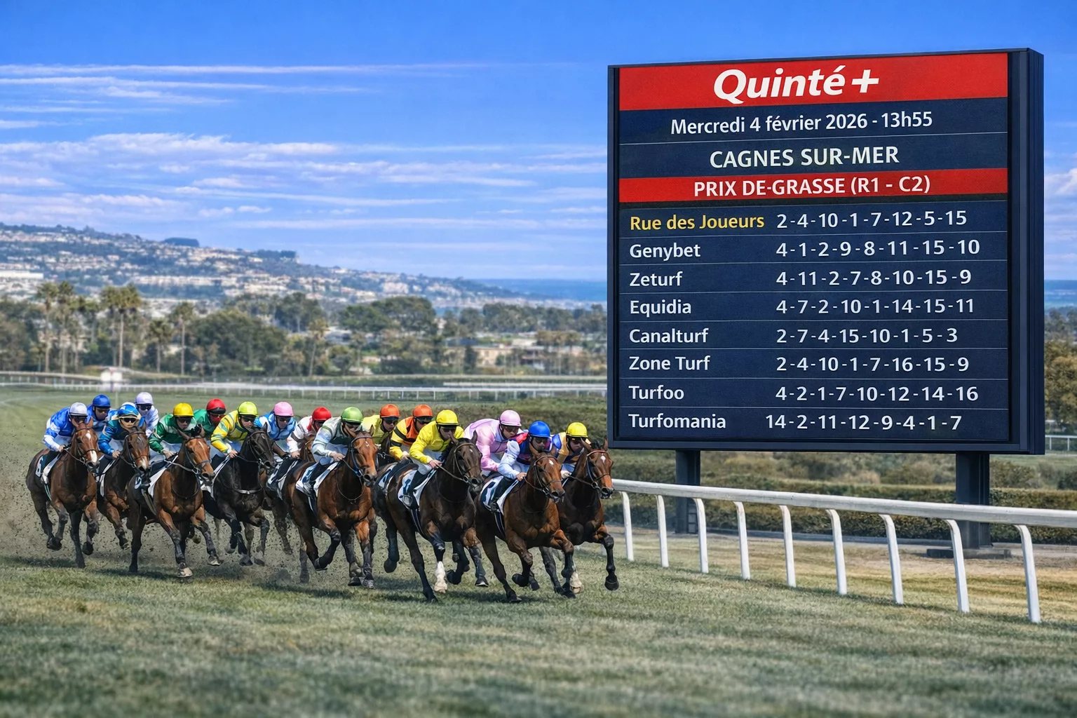 Pronostic quinté presse PMU 4 février 2026
