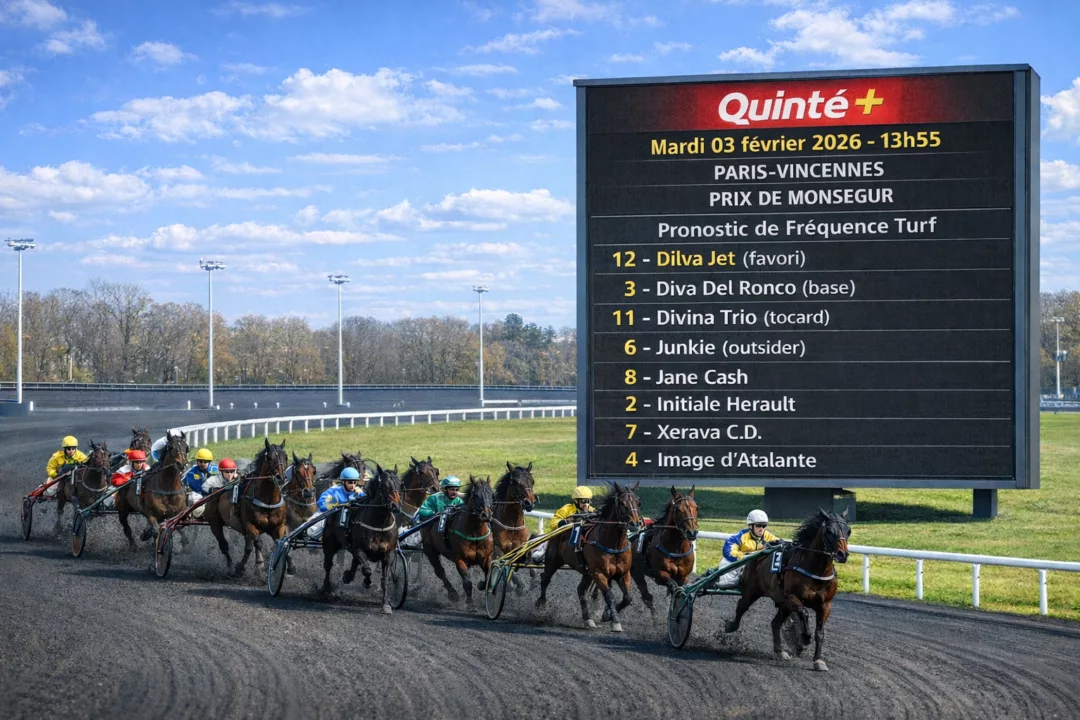 Quinté du 3 février à Vincennes le pronostic de Fréquence Turf