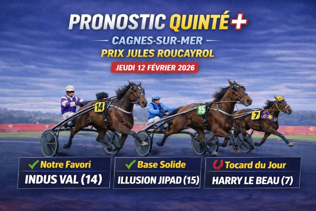Quinté du jeudi 12 février 2026 au PMU : pronostic avec base solide et tocard