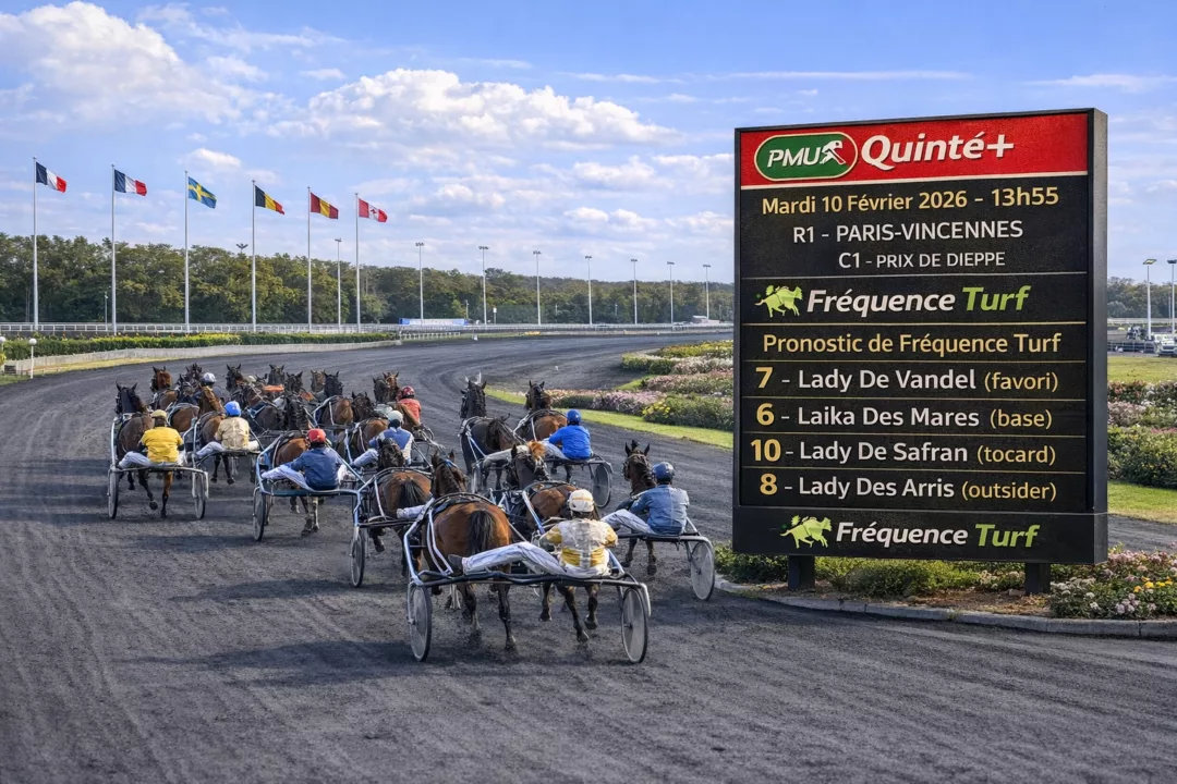 Quinté du mardi 10 février 2026 au PMU base et tocard de Fréquence Turf