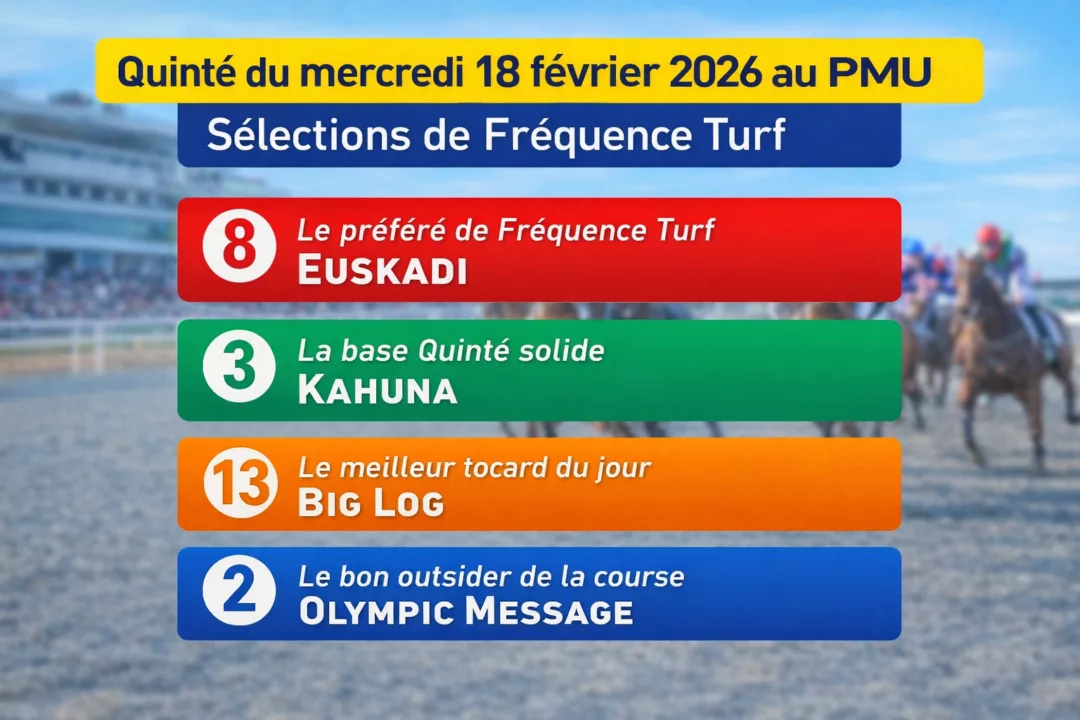 Pronostic Quinté du mercredi 18 février 2026 ave base et tocard