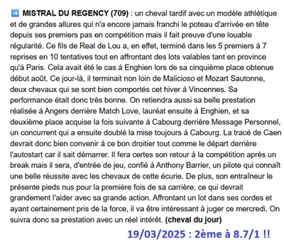 Pronostic PMU gagnant du 19/03/2026