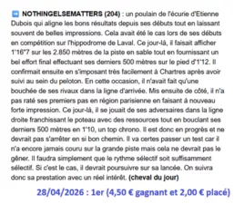 Pronostic PMU gagnant du 28/04/2026