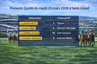Pronostic PMU du mardi 24 mars 2026