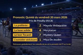 Pronostic PMU du vendredi 20 mars 2026