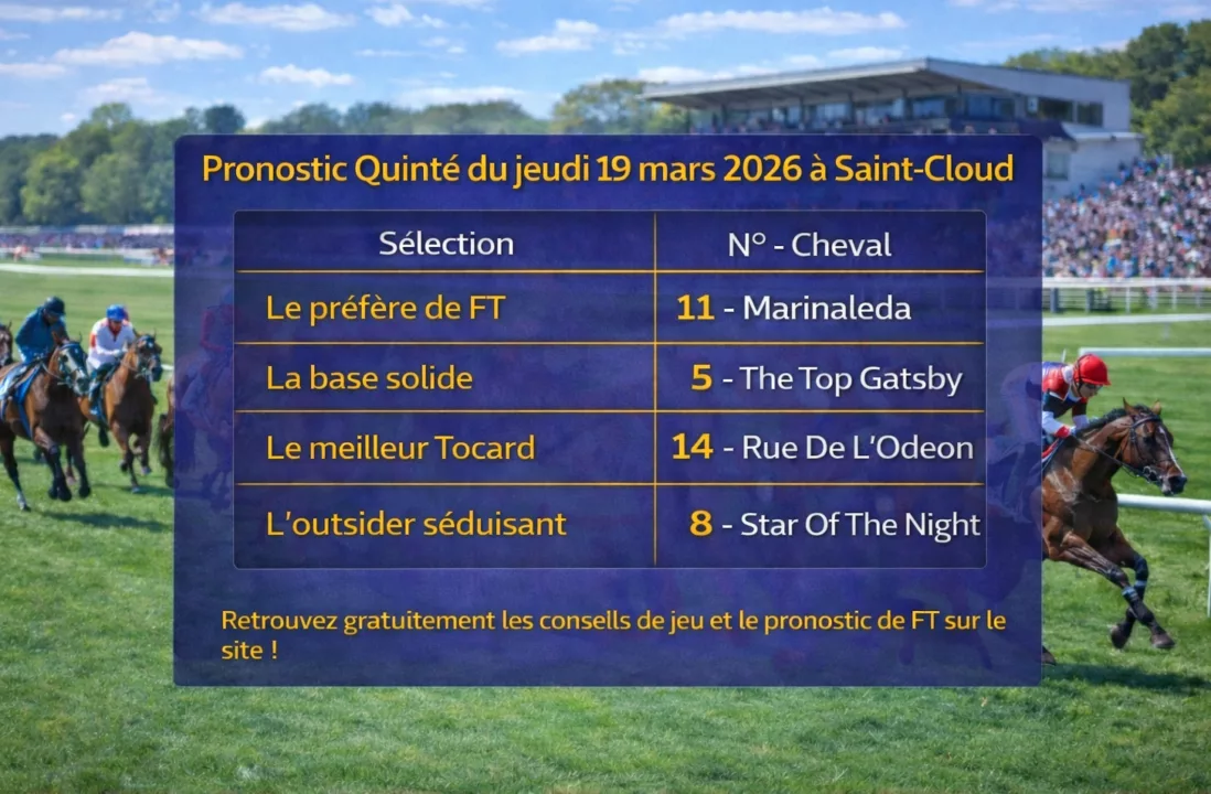 Pronostic Quinté du 19 mars 2026
