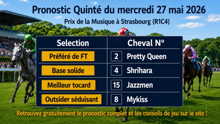 Pronostic quinté PMU mercredi 27 mai 2026