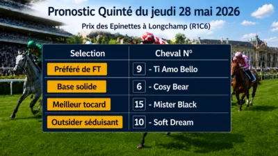Pronostic quinté du jeudi 28 mai 2026