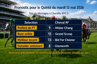 Pronostic quinté du mardi 12 mai 2026