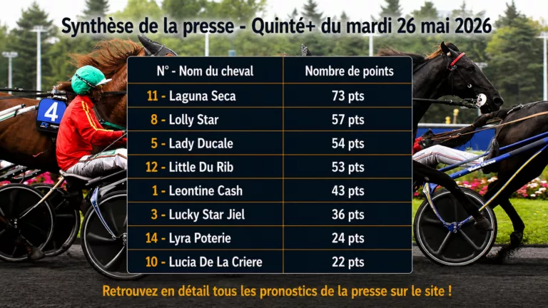 Pronostics presse PMU mardi 26 mai 2026