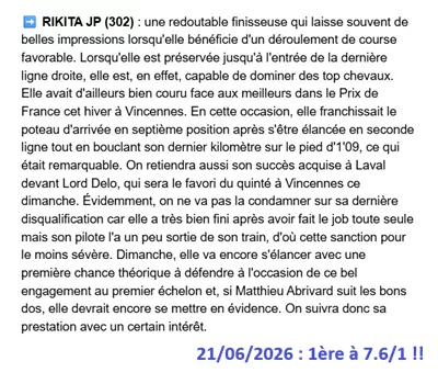 Pronostic PMU gagnant du dimanche 21 juin 2026