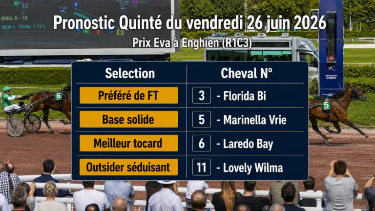 Pronostic quinté PMU vendredi 26 juin 2026