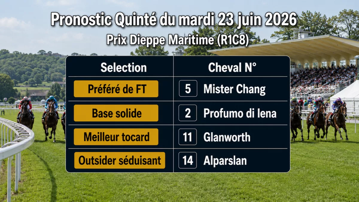 Pronostic quinté du mardi 23 juin 2026