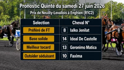 Pronostic quinté du samedi 27 juin 2026