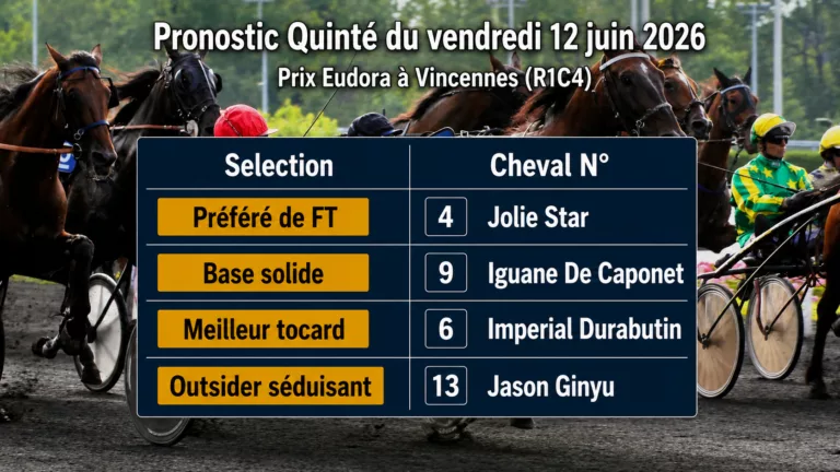 Pronostic quinté du vendredi 12 juin 2026