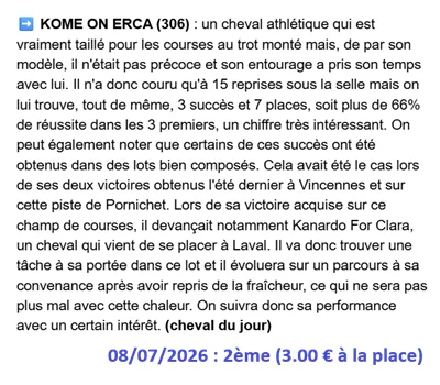 Pronostic gagnant du 8 juillet 2026