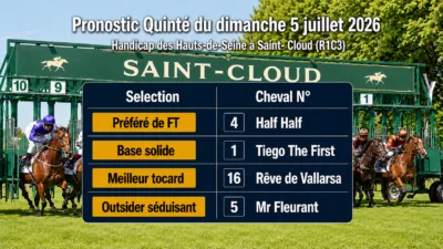 Pronostic quinté du dimanche 5 juillet 2026