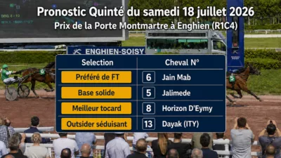 Pronostic quinté du samedi 18 juillet 2026