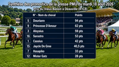 Pronostic quinté presse du mardi 18 aout 2026