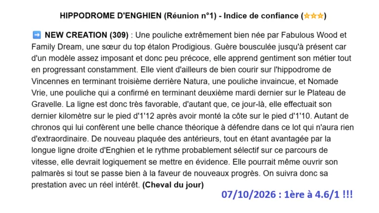 Pronostic gagnant du 7 octobre 2026